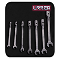 Urrea 12-point Full polished flex head Wrench Set (7 pieces), inch. 1270HF